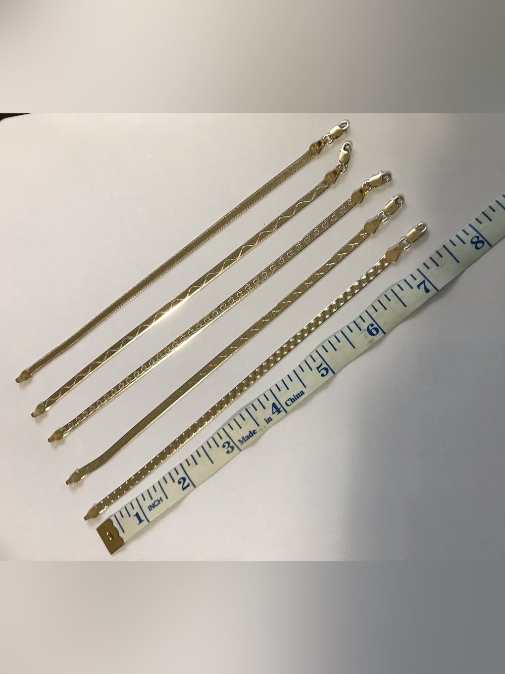 Set of Five (5) Sterling Silver Bracelets